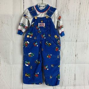 Liberty Choo Choo Train Bib Overall Pants 6/9M